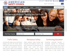 Tablet Screenshot of americansafetycouncil.com